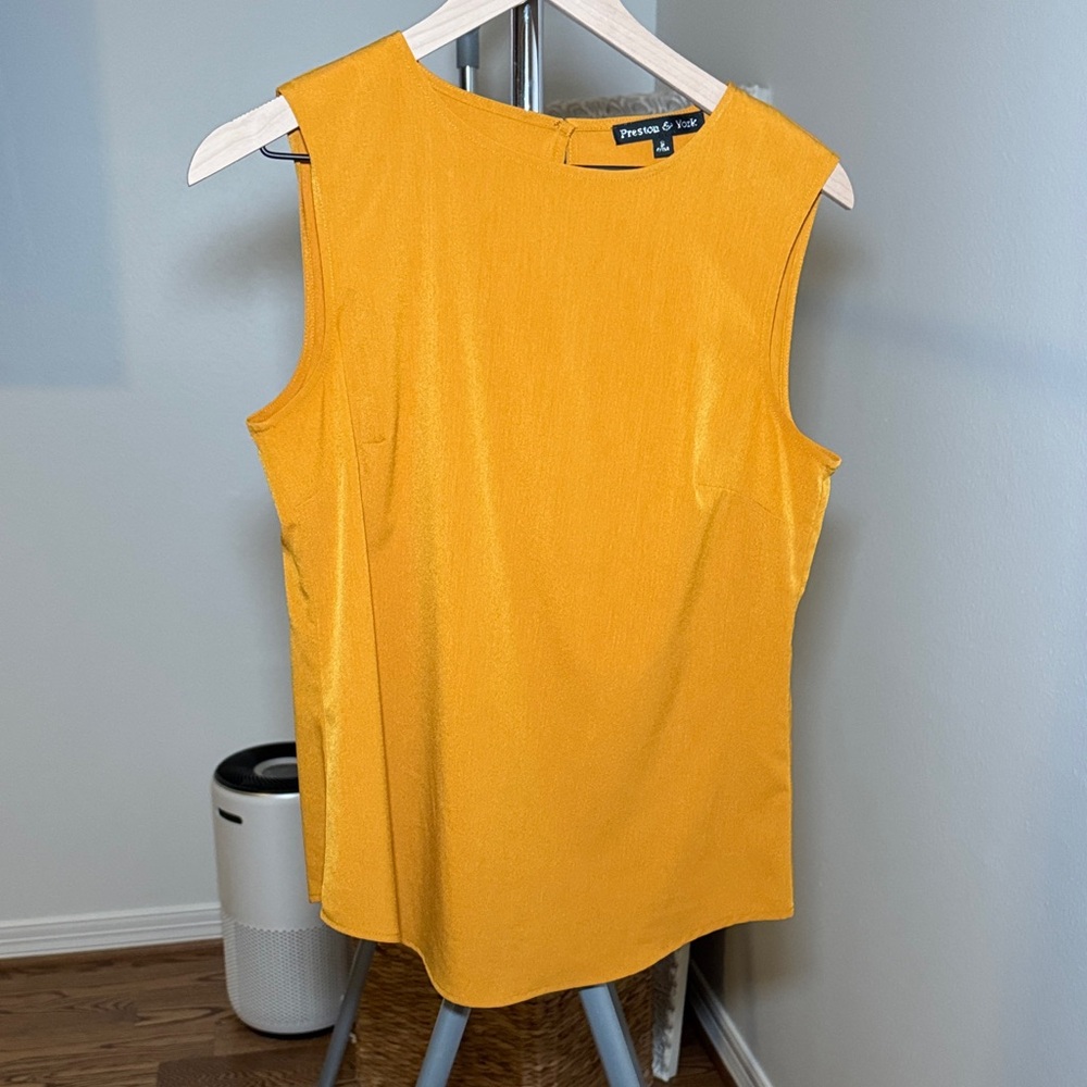 Preston & York Mustard Sleeveless Tank Top